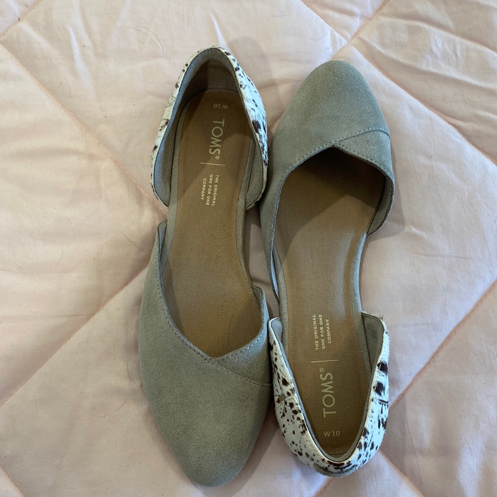 TOMS Julie D'Orsay ballet flat -  cow print
